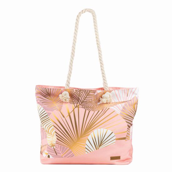 Svilanit Tropic velika torba za na plažo, roza
