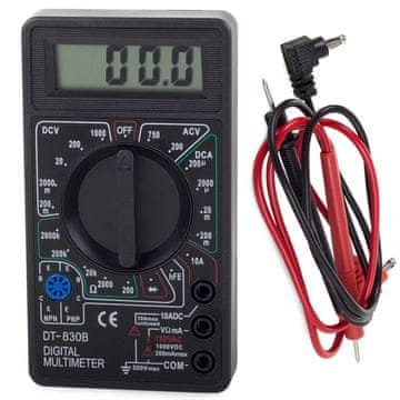 Silver LCD digitalni elektronski tokovni multimeter