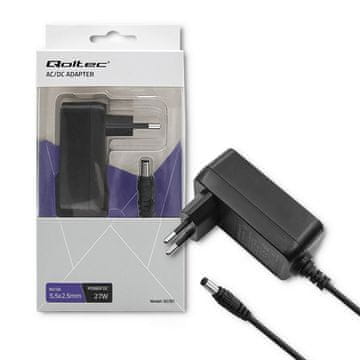 shumee Qoltec vtični napajalnik 27W | 9V | 3A | 5,5*2,5