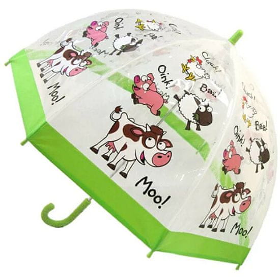 Blooming Brollies Otroški prozoren golf dežnik Kmetija (Buggz Kids Stuff Farm) BUFARM