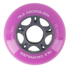 Nils Extreme PU kolesa NILS EXTREME 72x24 mm roza (4ks)