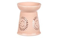 Autronic Aroma svetilka z motivom marjetice, marelična barva, porcelan. ARK3518-APPR