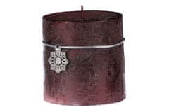 Autronic božična sveča, Bordo barva. 453g vosek SVW1272-VINOVA