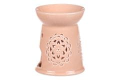 Autronic Aroma svetilka z motivom mandale, marelična barva, porcelan. ARK3517-APPR