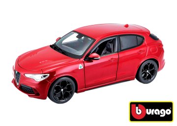 BBurago 1:24 Alfa Romeo Stelvio rdeča 18-21086R