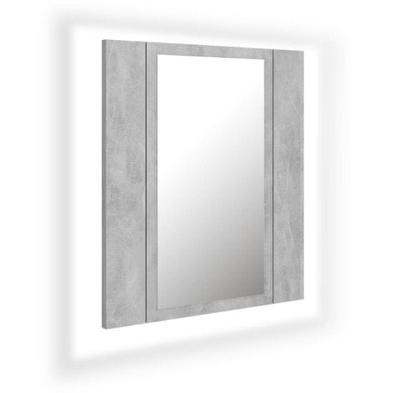 Vidaxl LED kopalniška omarica z ogledalom 40x12x45 cm