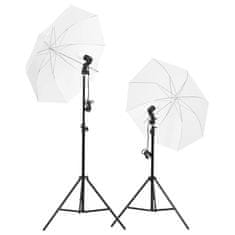 Vidaxl Komplet za foto studio z lučmi in ozadjem
