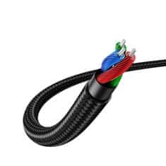 Ugreen Nagnjen kabel AUX 2x mini jack 3,5 mm 1,5 m modre barve