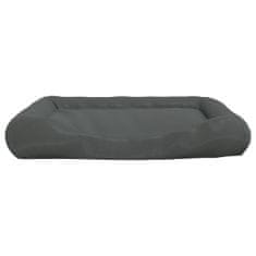 Vidaxl Pasja postelja, temno siva, 135x110x23 cm, tkanina Oxford