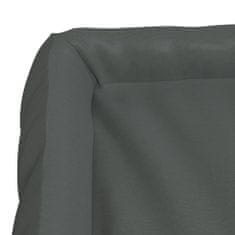 Vidaxl Pasja postelja, temno siva, 135x110x23 cm, tkanina Oxford