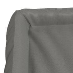Vidaxl Pasja postelja, siva, 135x110x23 cm, tkanina Oxford