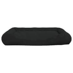 Vidaxl Pasja postelja, črna, 135x110x23 cm, tkanina Oxford