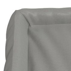 Vidaxl Pasja postelja, siva, 75x58x18 cm, tkanina Oxford