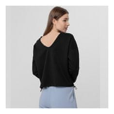 4F Športni pulover črna 165 - 168 cm/S BLD026