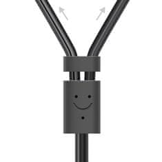 Ugreen Avdio kabel 3,5 mm mini jack ženska - 2RCA moški 25 cm siv