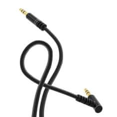 DUDAO kotni kabel aux mini jack 3,5 mm 1 m črn (l11 black)