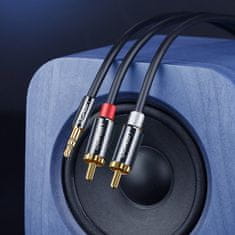 Ugreen Kabel za avdio 3,5 mm mini jack - 2RCA 2 m črn