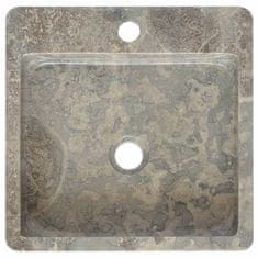 Vidaxl Umivalnik siv 40x40x12 cm marmor