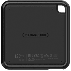 Silicon Power PC60 SSD disk, 240 GB, USB 3.2, črn (SP240GBPSDPC60CK)