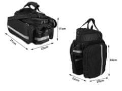 Verkgroup 3v1 zložljiva kolesarska torba za prtljažnik kolesa – vodoodporna