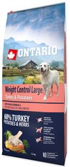 Ontario hrana za pse Large Weight Control Turkey &amp; Potatoes, 12 kg