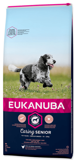 Eukanuba hrana za pse Senior Medium Breed 15 kg