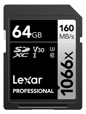 Lexar Professional 1066x SDXC spominska kartica, 64 GB, UHS-I