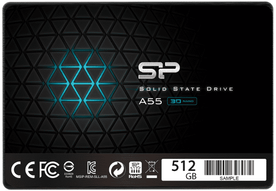 Silicon Power Ace A55 SSD disk, 512 GB, 6,35 cm, SATA III, 6Gb/s, 560/530 MB/s (SP512GBSS3A55S25)