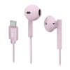 SBS stereo žične slušalke, USB-C, z mikrofonom, roza