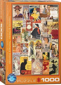 EuroGraphics Puzzle Vintage plakati iz opere in gledališča 1000 kosov