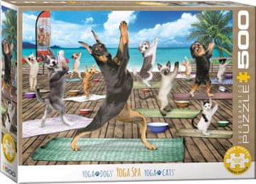 EuroGraphics Puzzle Animal Yoga XL 500 kosov