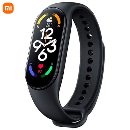 Xiaomi Mi Band 7 športna pametna zapestnica, Bluetooth 5.2, Android + iOS, 5ATM, črna