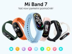 Mi Band 7 športna pametna zapestnica, Bluetooth 5.2, Android + iOS, 5ATM, črna