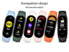 Xiaomi Mi Band 7 športna pametna zapestnica, Bluetooth 5.2, Android + iOS, 5ATM, črna - odprta embalaža