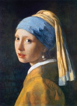 EuroGraphics Puzzle Dekle z bisernim uhanom 1000 kosov