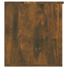 Greatstore Prtljažnik, dimljen hrast, 84x42x46 cm, material na osnovi lesa