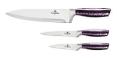 Berlingerhaus Komplet nožev iz nerjavečega jekla 3 kosi Purple Eclipse Collection BH-2675