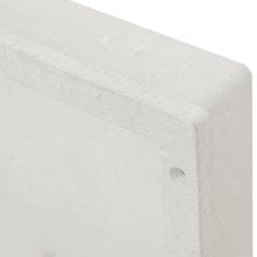 Vidaxl Niša za tuš kabino mat bela 41x36x10 cm