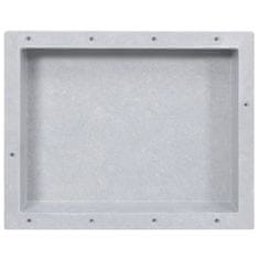 Vidaxl Niša za tuš kabino mat siva 41x51x10 cm