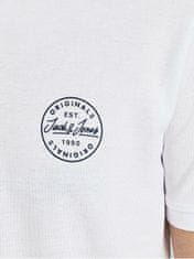 Jack&Jones Moška polo majica JJESHARK Slim Fit 12205025 White Navy Blaze r (Velikost M)