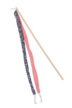 Zolux Igrača za mačke palica ETHICAT FLORAL trakovi catnip