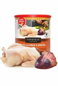 Topstein Piščanec in srce v pločevinki 800g