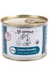 All Animals Vse živali CAT kosi lososa 200g
