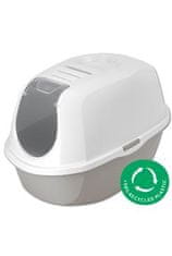 Straniščna mačka SMART CAT pokrita 54,5x39,1x40,3cm, siva