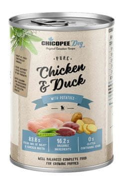 Chicopee Dog Cons. Junior Pure Chicken & Duck 400g