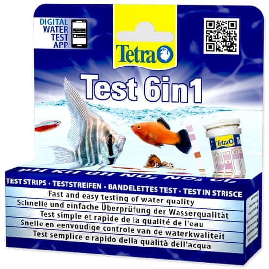 Tetra set za testiranje akvarijske vode Test 6in1 (25 ks)