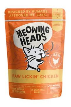 Meowing Heads Piščančji žepek za lizanje tačk 100g