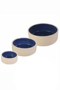 Trixie Keramična skleda za pse 1l 18cm bela/modra TR