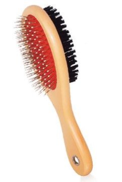 Dvostranska krtača velika konjska žima + žica s kroglicami 22cm