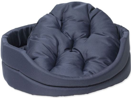 Dog Fantasy postelja za psa s temno modro blazino